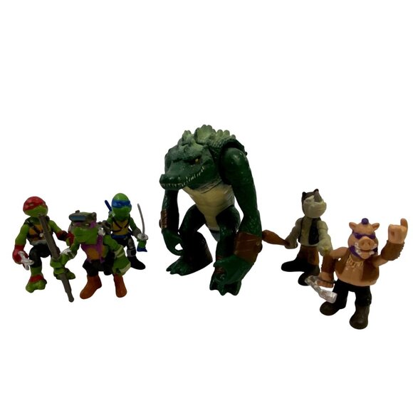 Teenage Mutant Ninja Turtles TMNT 2016 Viacom Playmates Lot w/ 2013 Leatherhead - Picture 1 of 12
